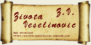 Života Veselinović vizit kartica